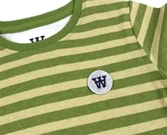 Wood Wood khaki/pesto stribet t-shirt Ola